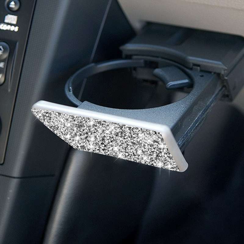 For Nissan 350Z 2003-2009 Car Passenger Storage Box Latch Diamond Decorative Sticker, Left Drive