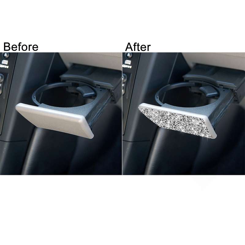 For Nissan 350Z 2003-2009 Car Passenger Storage Box Latch Diamond Decorative Sticker, Left Drive