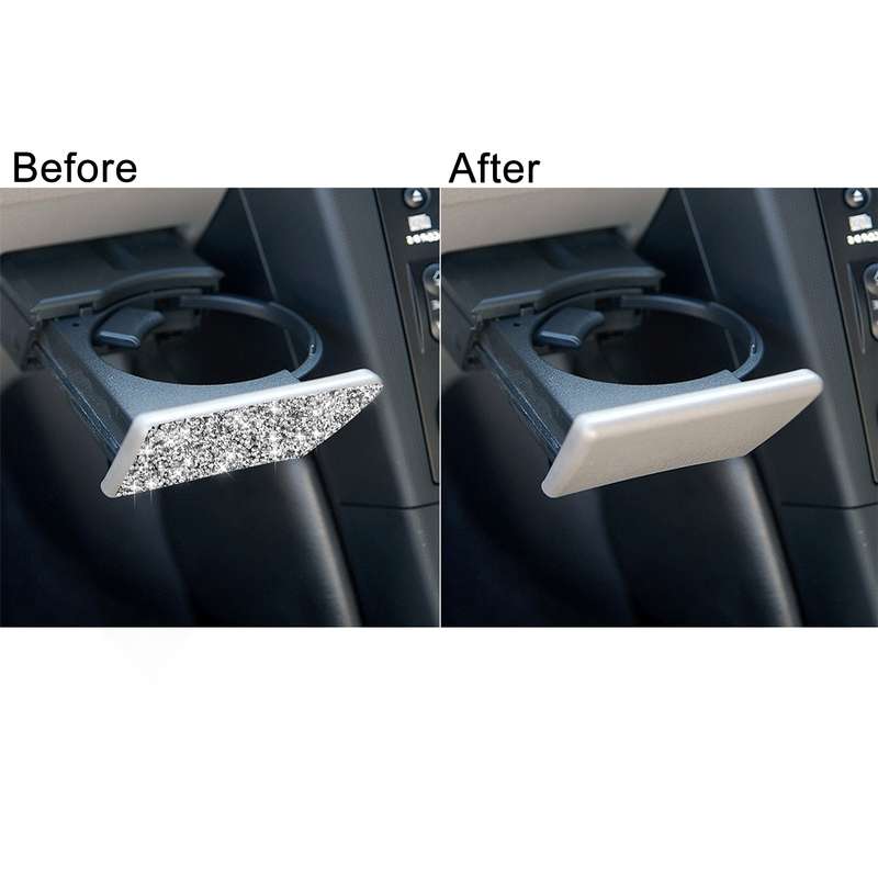 For Nissan 350Z 2003-2009 Car Passenger Storage Box Latch Diamond Decorative Sticker, Right Drive