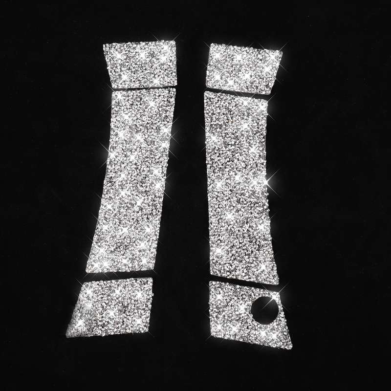For Nissan 350Z 2003-2009 6pcs Car Door Outer Handle Diamond Decorative Sticker, Right Drive