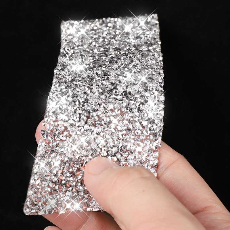For Nissan 350Z 2003-2009 6pcs Car Door Outer Handle Diamond Decorative Sticker, Right Drive