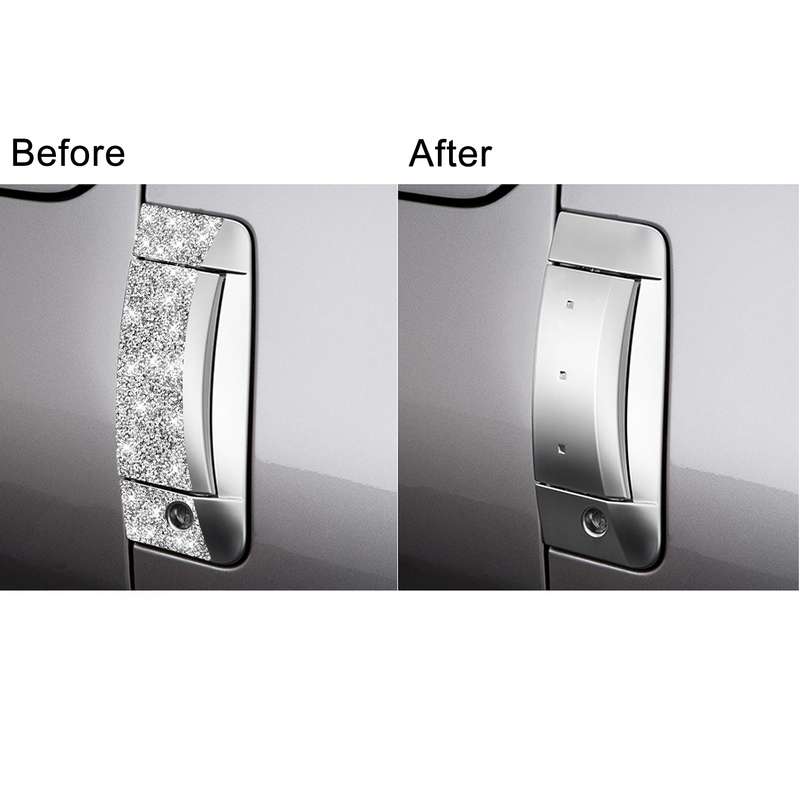 For Nissan 350Z 2003-2009 6pcs Car Door Outer Handle Diamond Decorative Sticker, Right Drive
