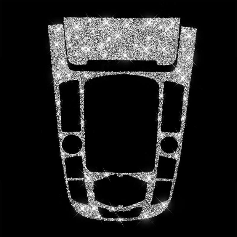 For Audi A4L / A5 / Q5 Car Gear Panel D Diamond Decoration Sticker, Left and Right Drive