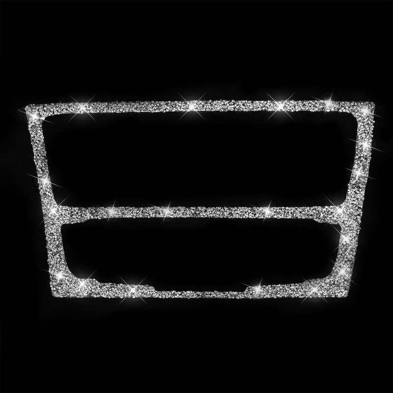 For Audi Q5 / A4L Car Center Control Panel Type A Diamond Decoration Sticker, Left and Right Drive