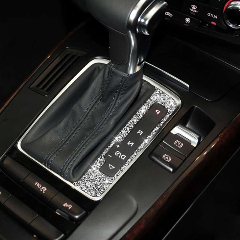 For Audi A4 / A5 / Q5 Car Gear Panel Diamond Decoration Sticker, Right Drive