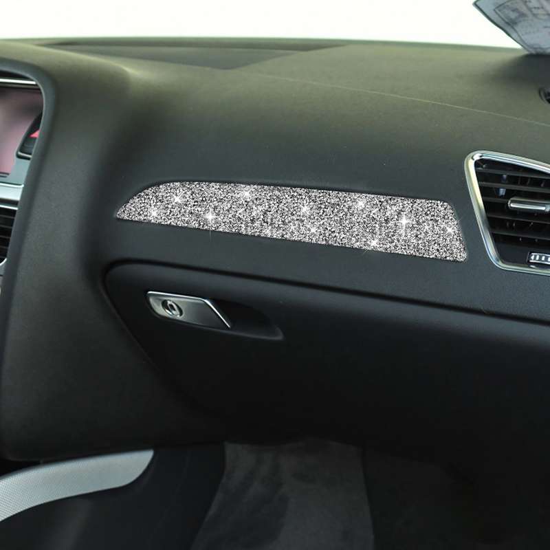 For Audi A4 / A5 / Q5 Car Dashboard Trim Diamond Decoration Sticker, Left Drive
