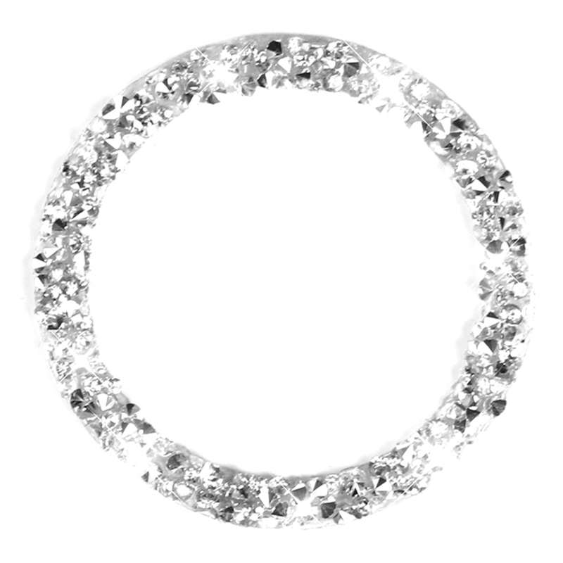For Dodge Charger 2011-2014 Car Engine Starting Circle Diamond Decorative Sticker, Left-hand Drive