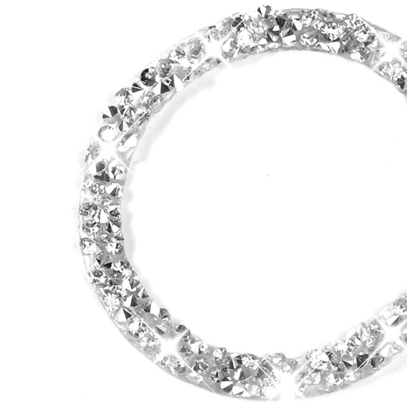For Dodge Charger 2011-2014 Car Engine Starting Circle Diamond Decorative Sticker, Left-hand Drive