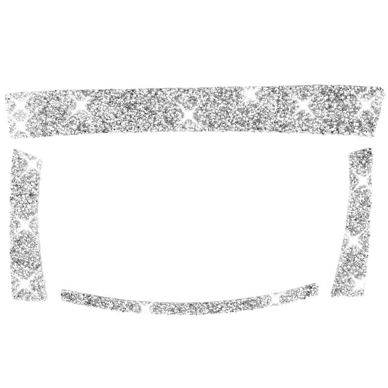 For Dodge Charger 2011-2014 Car Storage Box Frame Diamond Decorative Sticker, Left-hand Drive