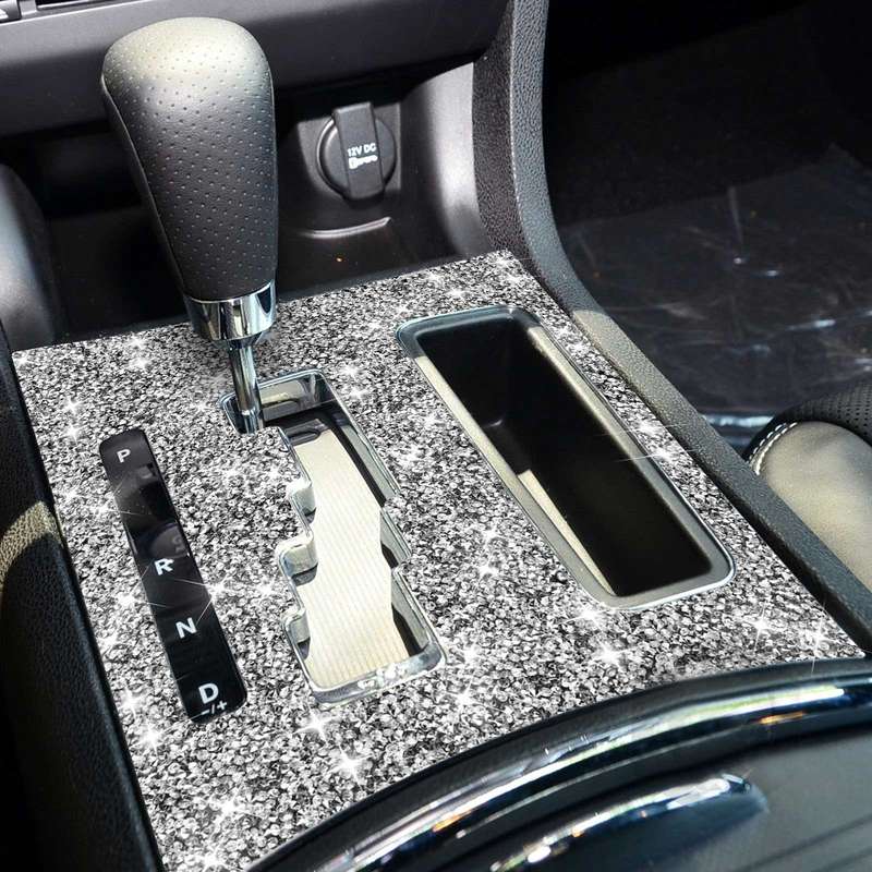 For Dodge Charger 2011-2014 Car Automatic Shift Panel Diamond Decorative Sticker, Left-hand Drive