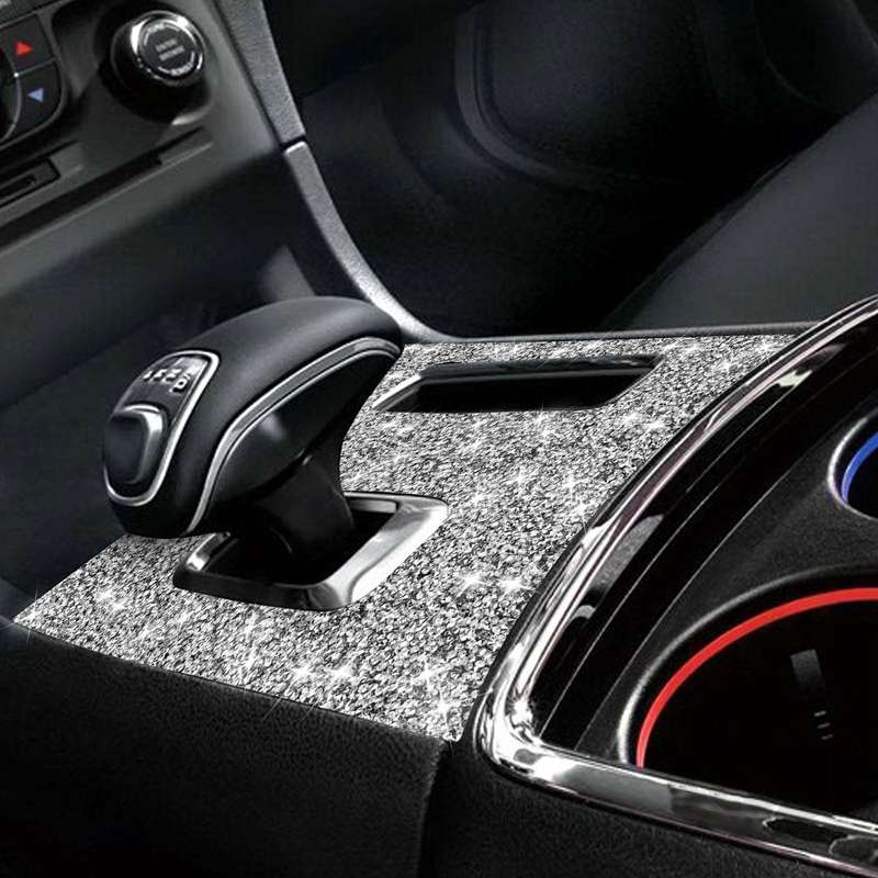 For Dodge Charger 2011-2014 Car Manual Shift Panel Diamond Decorative Sticker, Left-hand Drive