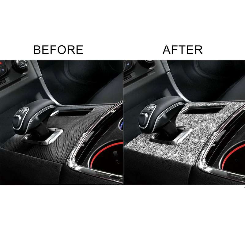 For Dodge Charger 2011-2014 Car Manual Shift Panel Diamond Decorative Sticker, Left-hand Drive