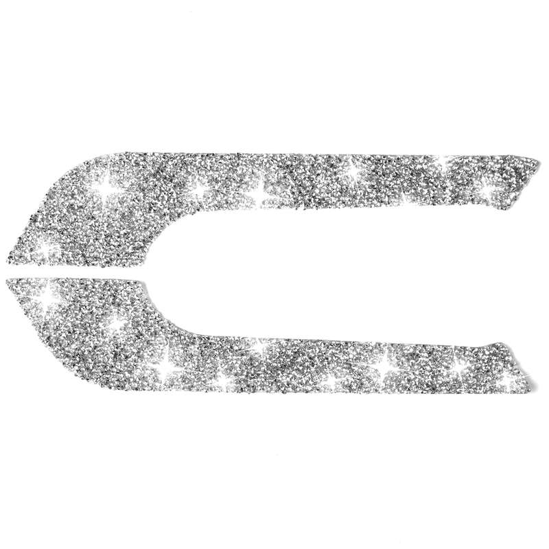 For Dodge Charger 2011-2014 Car Cup Holder Armrest Outside Diamond Decorative Sticker, Left-hand Dri