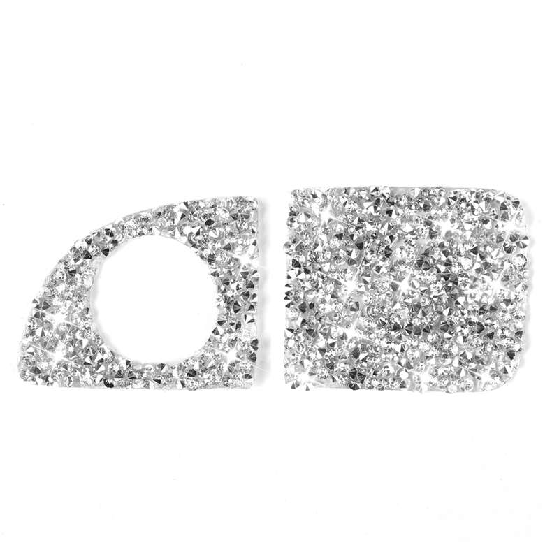 For Dodge Charger 2011-2014 3pcs/Set Car Front Passenger Seat Storage Box Handle Diamond Decorative