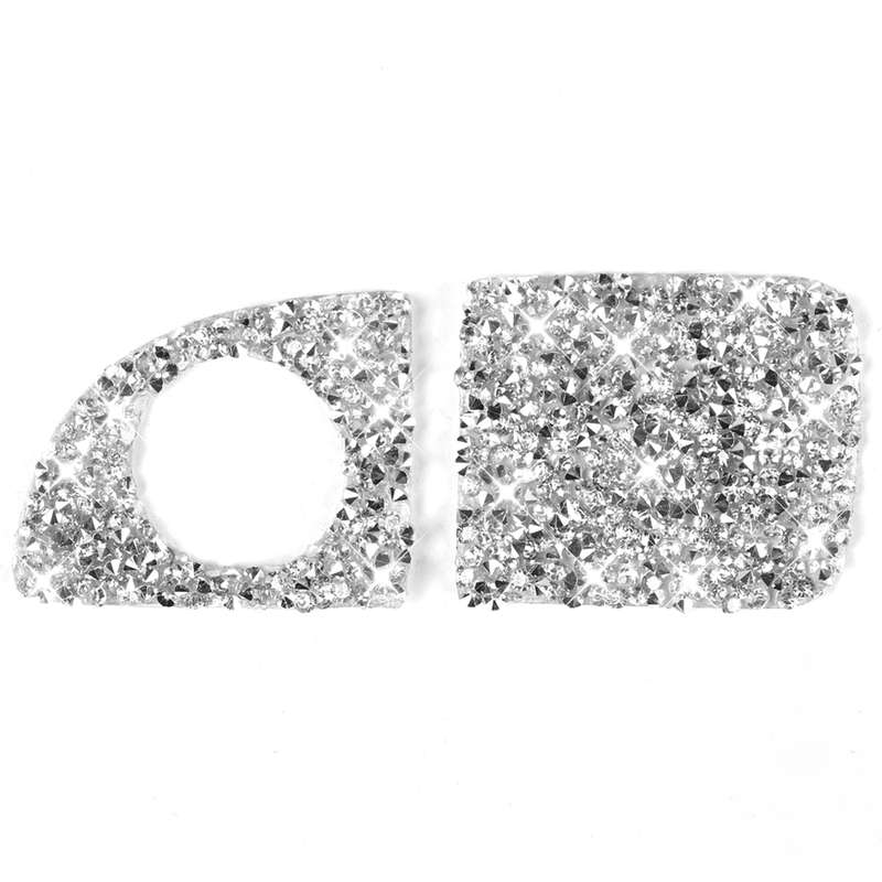 For Dodge Charger 2011-2014 2pcs/Set Car Front Passenger Seat Storage Box Handle Diamond Decorative