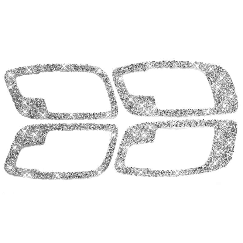 For Dodge Charger 2011-2014 Car Door Handle A Diamond Decorative Sticker, Left-hand Drive