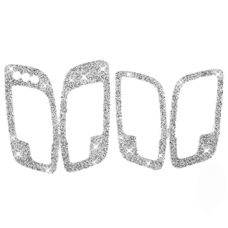 For Dodge Charger 2011-2014 Car Door Handle B Diamond Decorative Sticker, Left-hand Drive