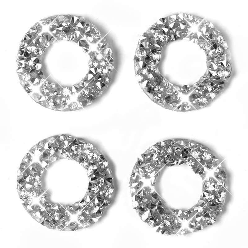 For Dodge Charger 2011-2014 Car Door Lock Ring Diamond Decorative Sticker, Left-hand Drive