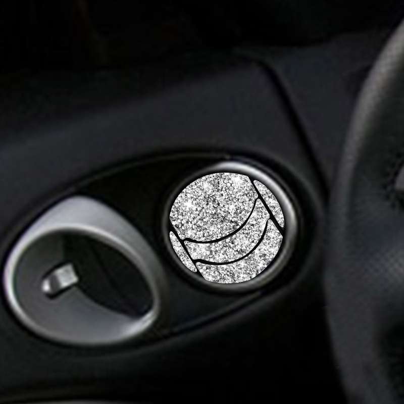 For Nissan 350Z 2006-2009 10pcs Car Left and Right Exhaust Port Diamond Sticker,Left and Right Drive