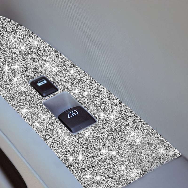 For Nissan 350Z 2006-2009 Car Glass Lifting Diamond Sticker, Left Drive