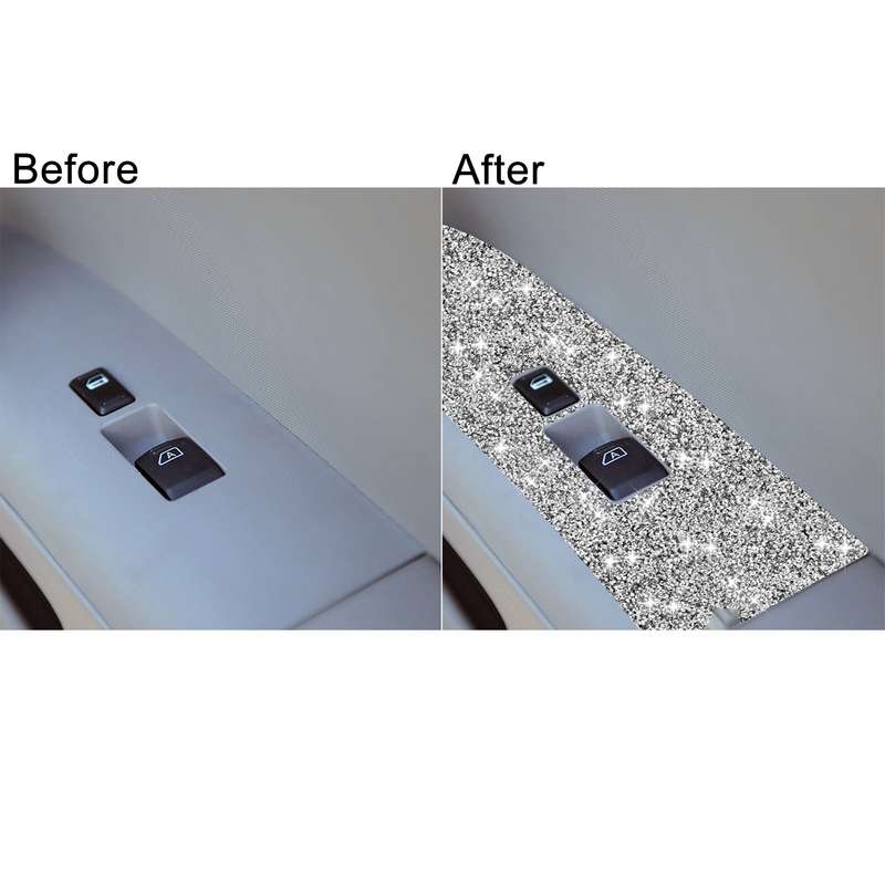 For Nissan 350Z 2006-2009 Car Glass Lifting Diamond Sticker, Left Drive