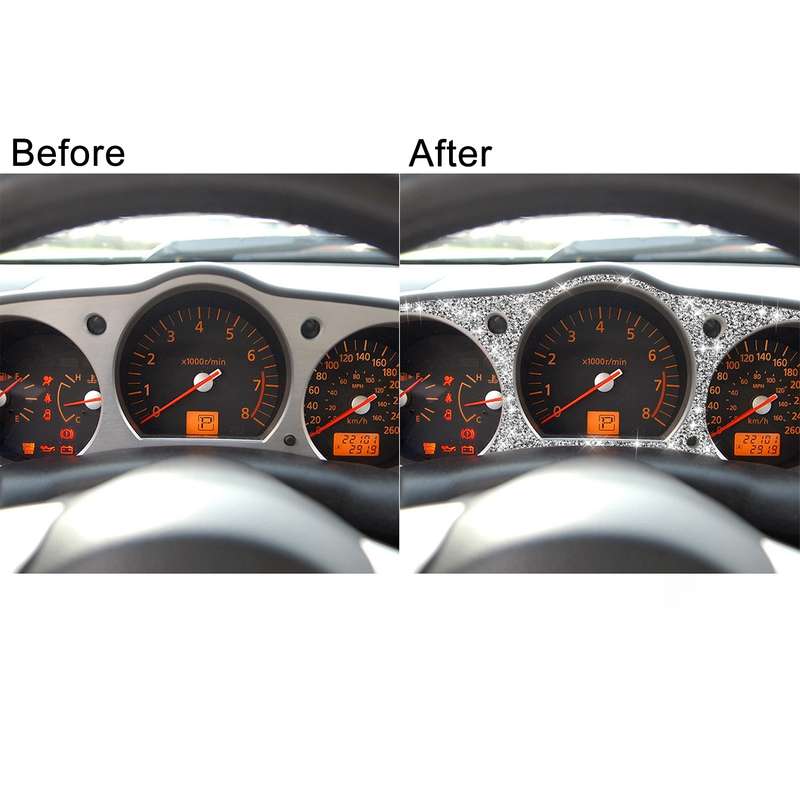 For Nissan 350Z 2006-2009 Car Speedometer Diamond Sticker,Left and Right Drive Universal