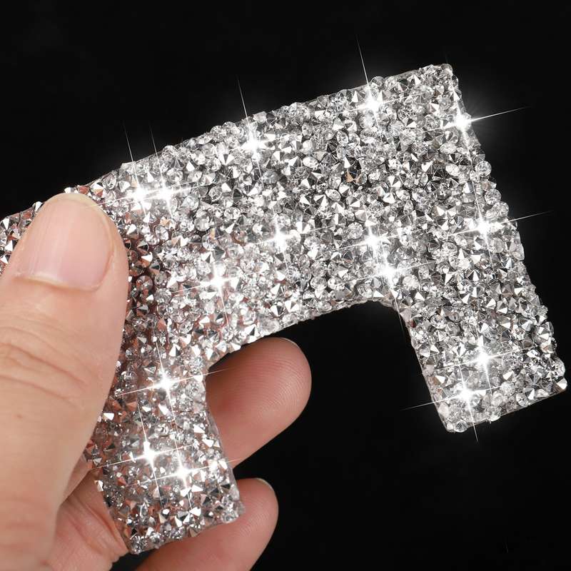 For Nissan 350Z 2006-2009 Car Passenger Storage Door Handle Diamond Sticker,Left and Right Drive Uni