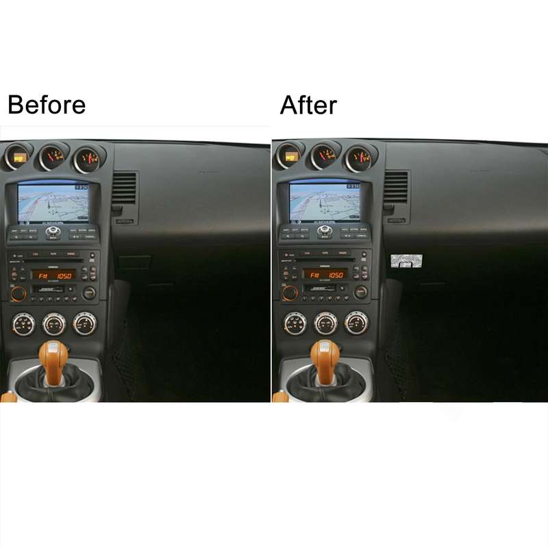 For Nissan 350Z 2006-2009 Car Passenger Storage Door Handle Diamond Sticker,Left and Right Drive Uni