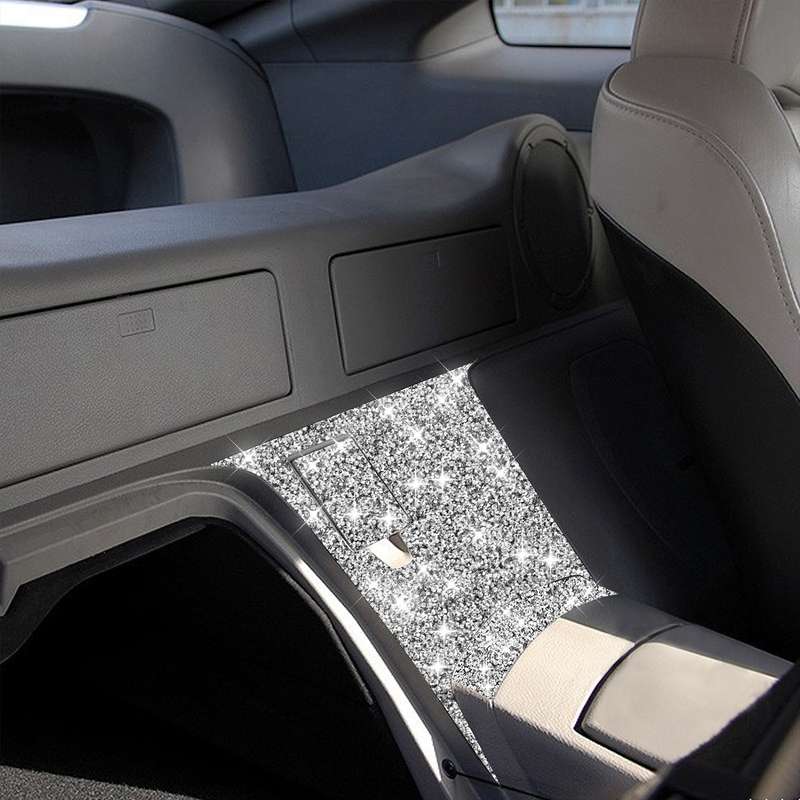 For Nissan 350Z 2006-2009 Car Rear Of Center Console Diamond Sticker, Left Drive