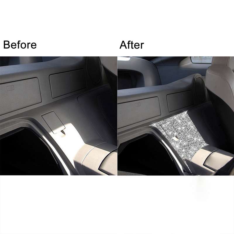 For Nissan 350Z 2006-2009 Car Rear Of Center Console Diamond Sticker, Left Drive