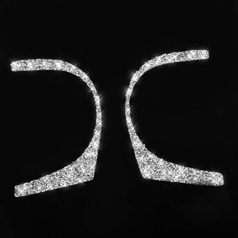 For Nissan 350Z 2006-2009 Car Door Water Cup Hole Diamond Sticker,Left and Right Drive Universal