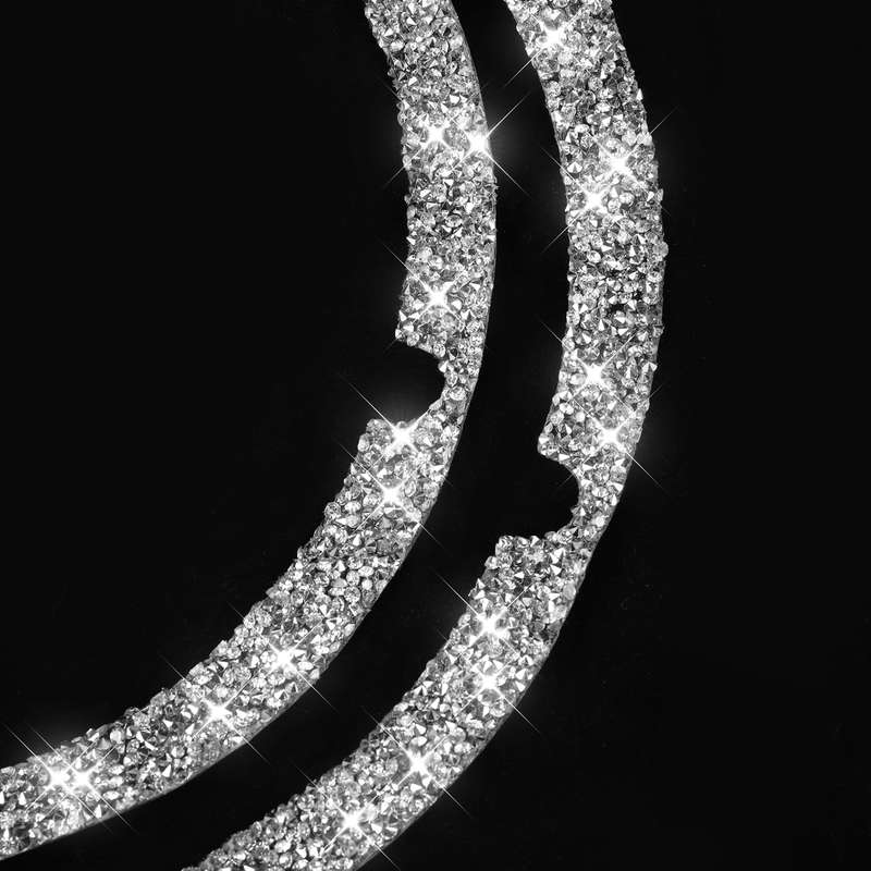 For Nissan 350Z 2006-2009 Car Rear Speaker Surround Diamond Sticker,Left and Right Drive Universal