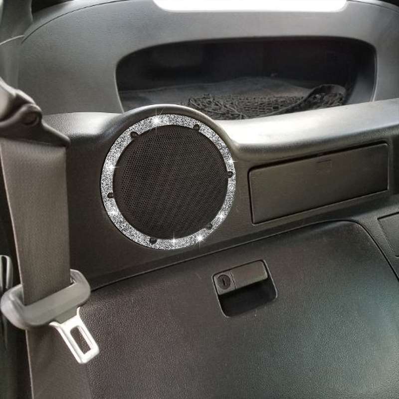 For Nissan 350Z 2006-2009 Car Rear Speaker Surround Diamond Sticker,Left and Right Drive Universal