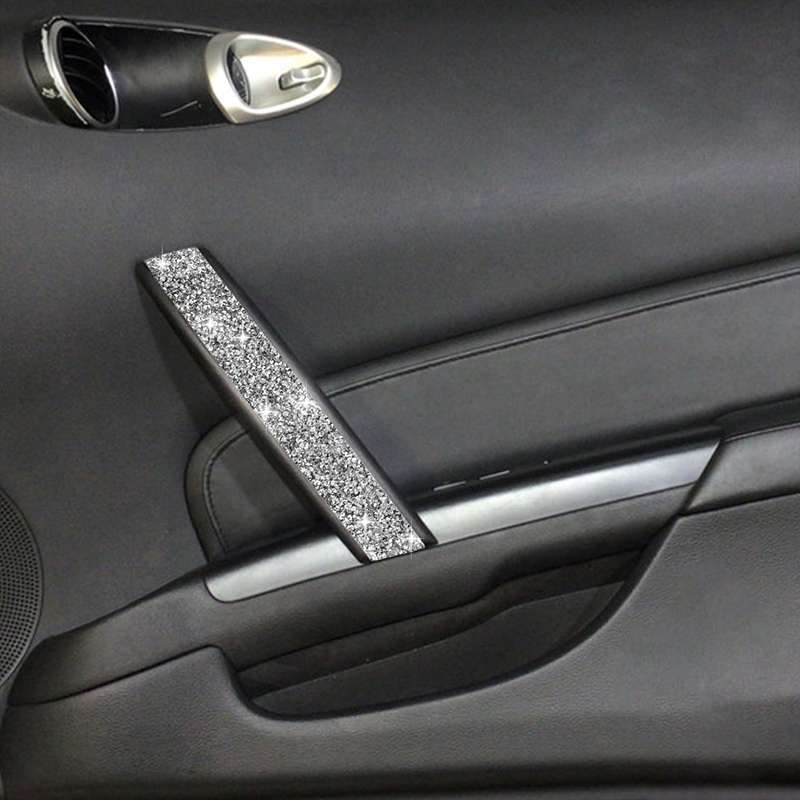 For Nissan 350Z 2006-2009 Car Passenger Side Door Handle Diamond Sticker, Left Drive