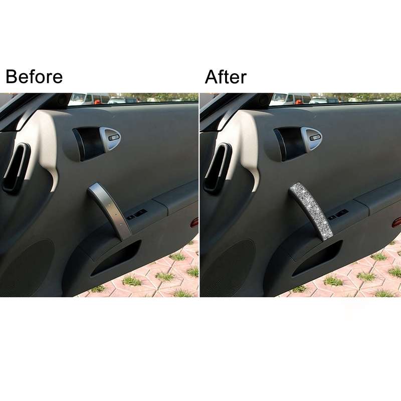 For Nissan 350Z 2006-2009 Car Passenger Side Door Handle Diamond Sticker, Left Drive