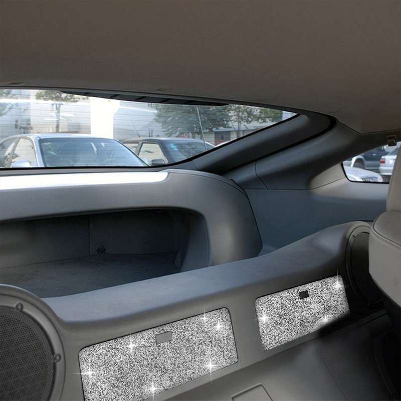 For Nissan 350Z 2006-2009 Car Rear Storage Box Diamond Sticker,Left and Right Drive Universal