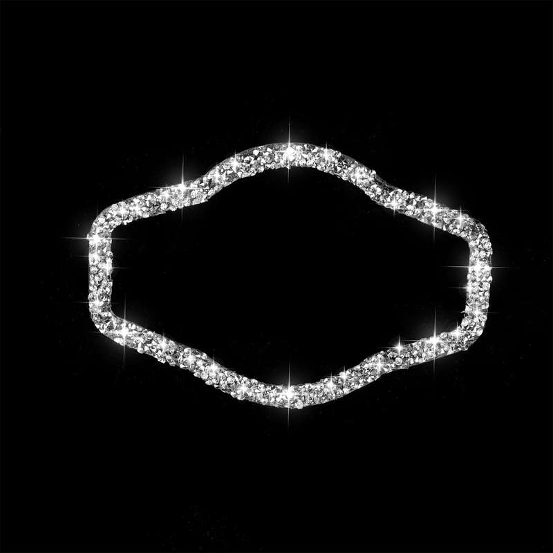 For Audi A4 / A5 / Q5 Car Headlight Switch Frame Diamond Decoration Sticker, Left and Right Drive