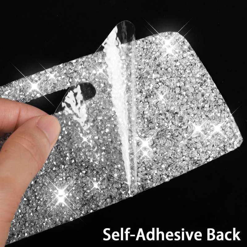 For Audi A4 / A5 / Q5 Car Headlight Switch Frame Diamond Decoration Sticker, Left and Right Drive