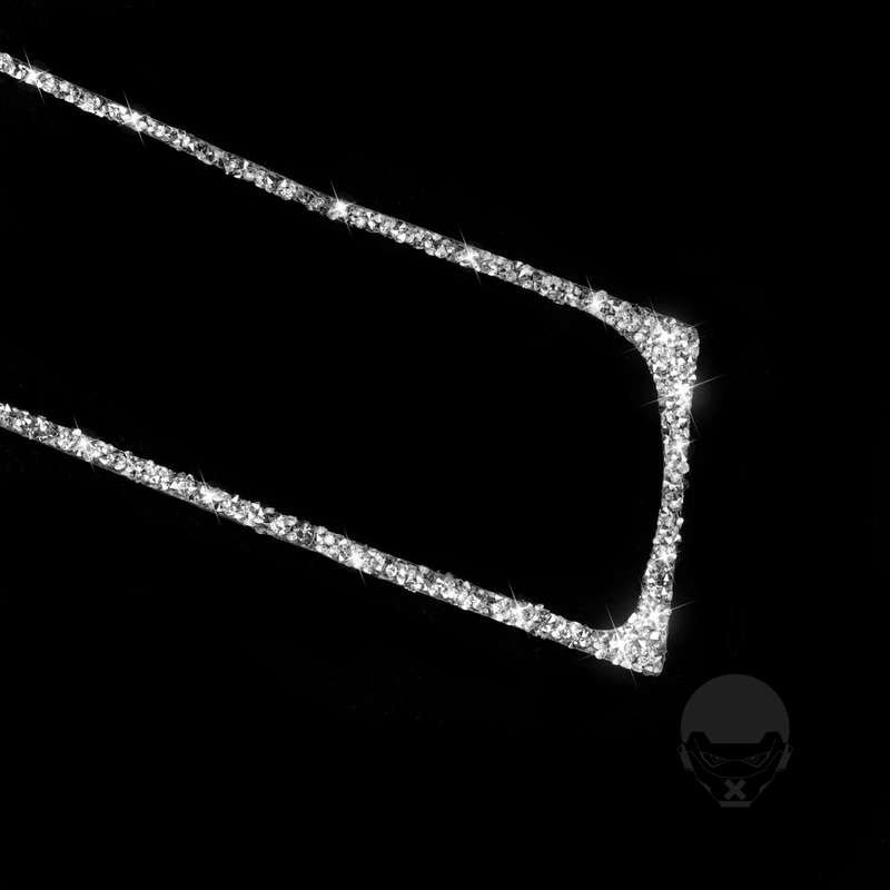 For Audi A4 / A5 / Q5 Car Air Conditioning Air Outlet Frame Diamond Decoration Sticker, Left Drive