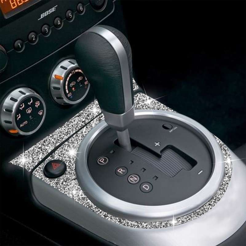 For Nissan 350Z 2006-2009 Car Gear Panel Diamond Sticker, Left Drive