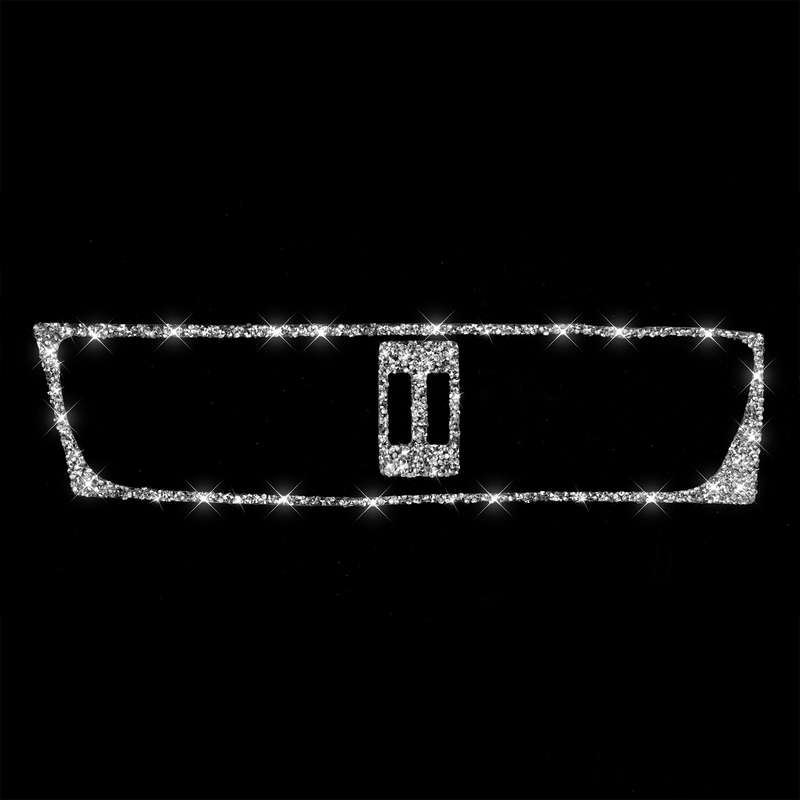 For Audi A4 / A5 / Q5 2pcs Car Air Conditioner Outlet Diamond Decoration Sticker, Left Drive