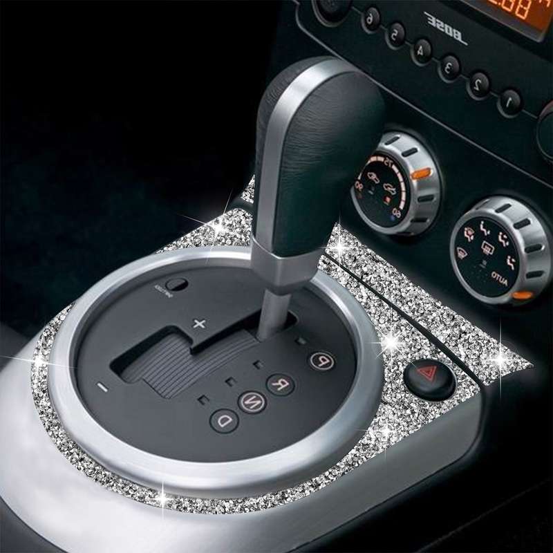 For Nissan 350Z 2006-2009 Car Gear Panel Diamond Sticker, Right Drive