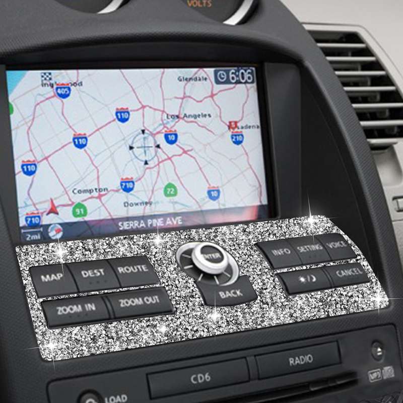 For Nissan 350Z 2006-2009 Car Navigation System Control Diamond Sticker,Left and Right Drive Univers
