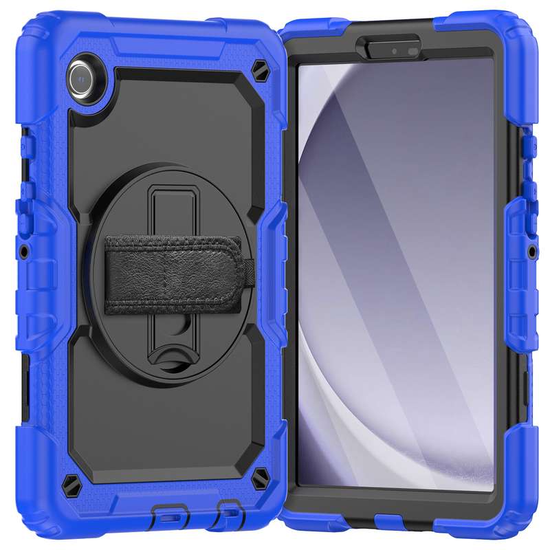 For Honor X9a Classic Tilt Strip Grain Magnetic PC Hybrid TPU Phone Case(Black)