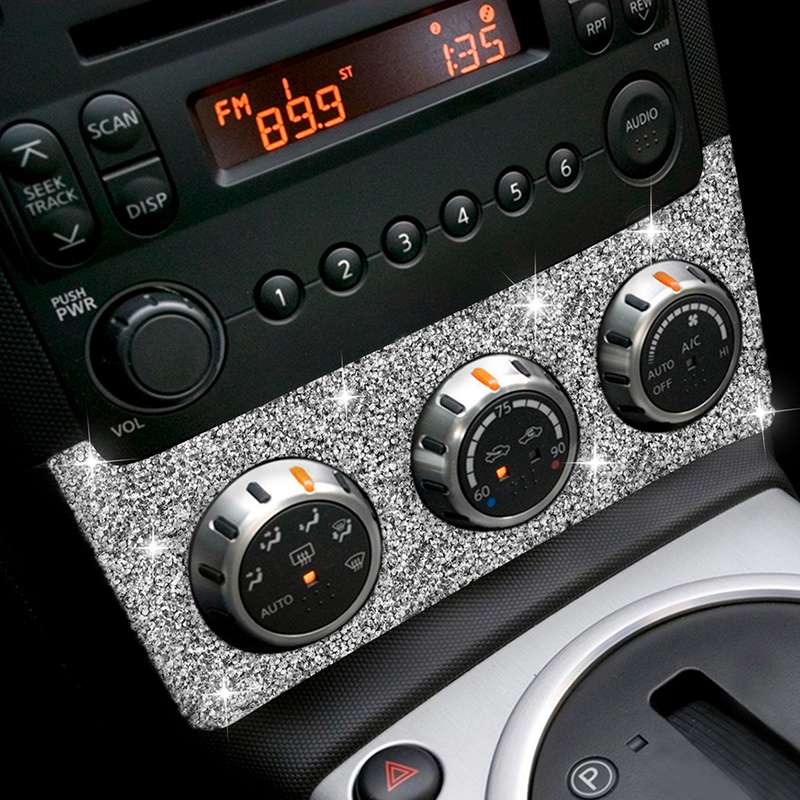For Nissan 350Z 2006-2009 Car Instrument Knob Diamond Sticker,Left and Right Drive Universal