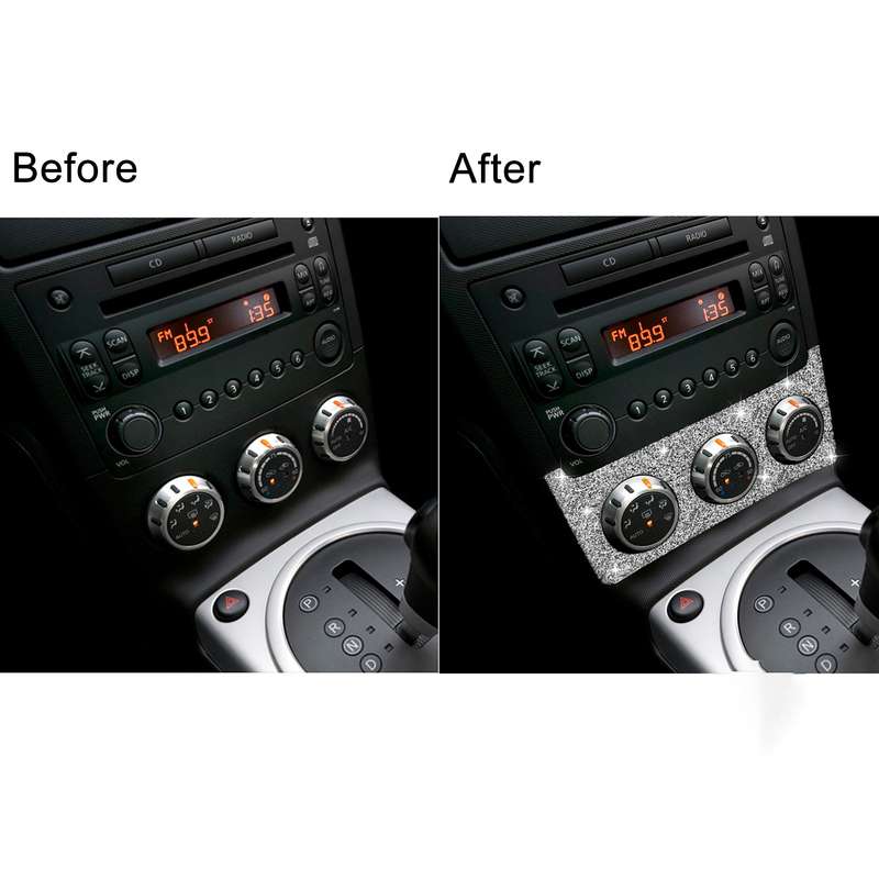 For Nissan 350Z 2006-2009 Car Instrument Knob Diamond Sticker,Left and Right Drive Universal