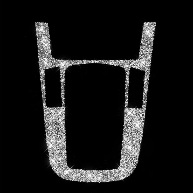 For Audi A4L / A5 / Q5 Car Gear Panel Type E Diamond Decoration Sticker, Left and Right Drive