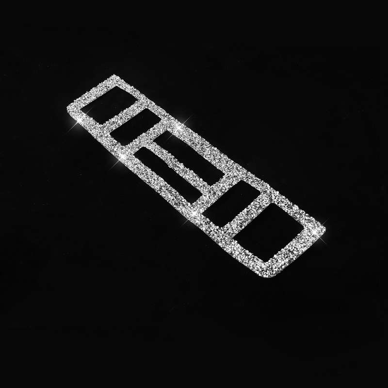 For BMW Series 3 E46 1998-2005 Car Center Control Panel Lower Diamond Decoration Sticker, Left and R