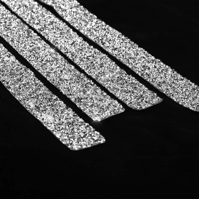 For BMW Series 3 E46 1998-2005 Car Door Threshold Strip Diamond Decoration Sticker, Left and Right D
