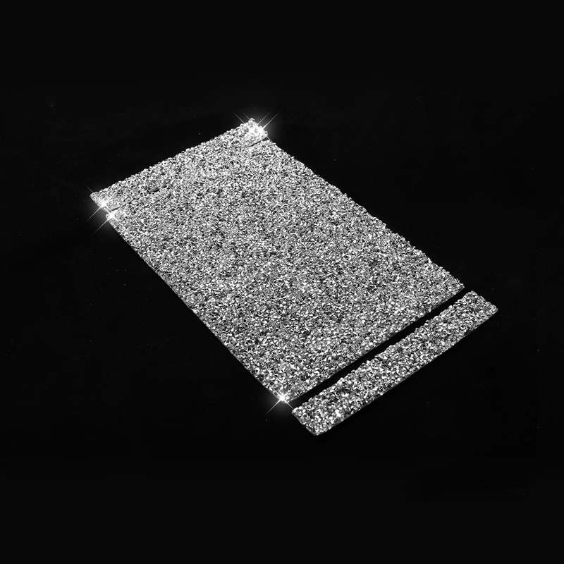 For BMW Series 3 E46 1998-2005 Car Rear Seat Air Outlet Panel Diamond Decoration Sticker, Left and R